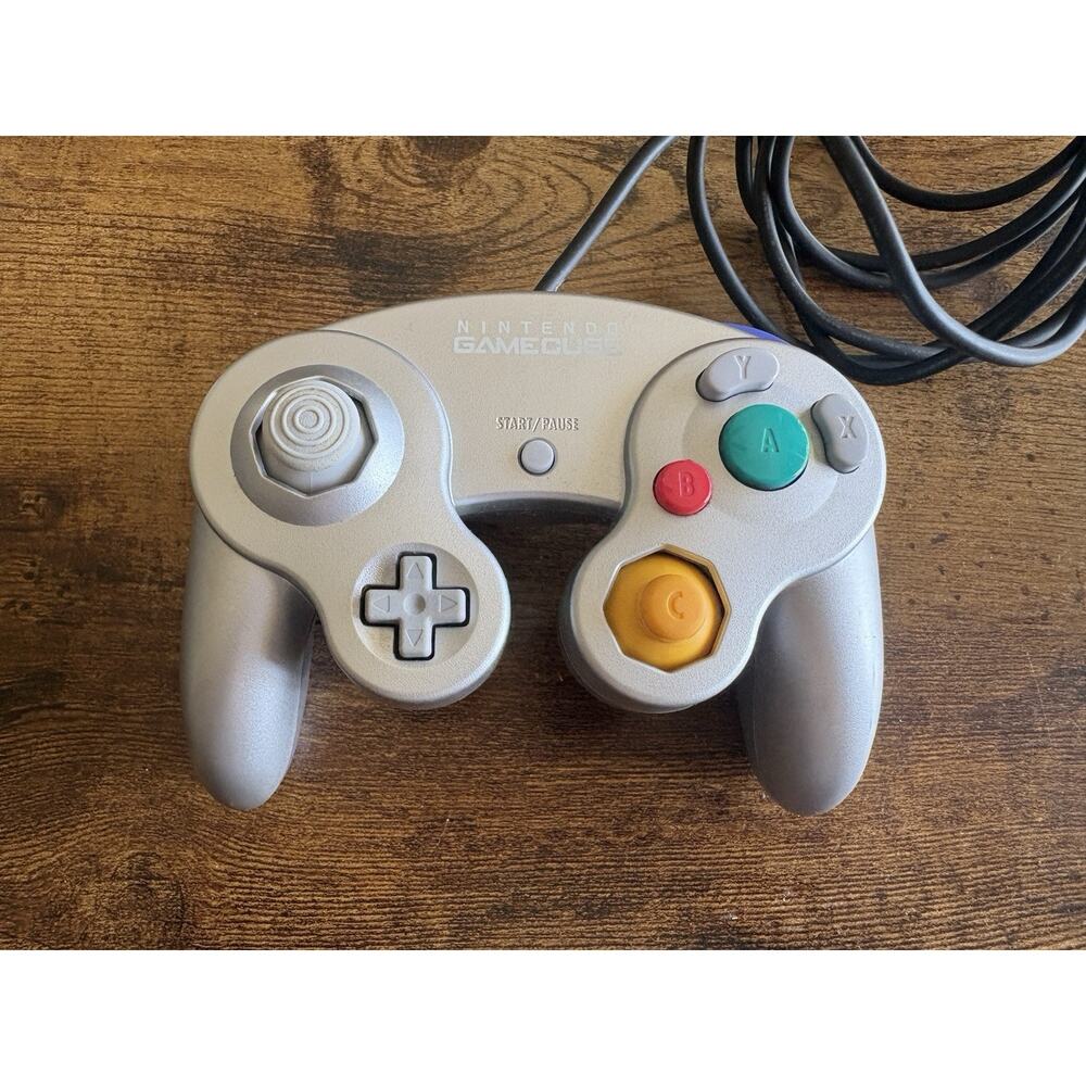 Silver Platinum Official Nintendo GameCube Switch Controller OEM DOL-003